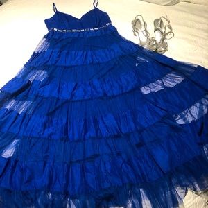 Peter Nygard Royal Blue Maxi Dress